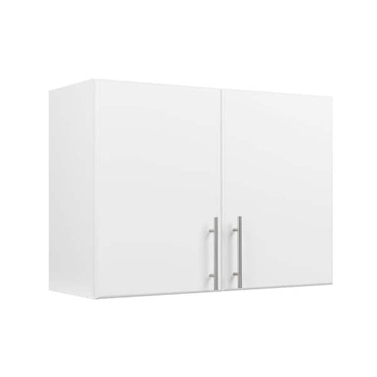 Prepac White Cabinet: Elite Wall Cabinet, WEW-3224 Garage Cabinet with Storage Shelf, Stackable 16 in.D x 32 in.W x 24 in.H WEW-3224