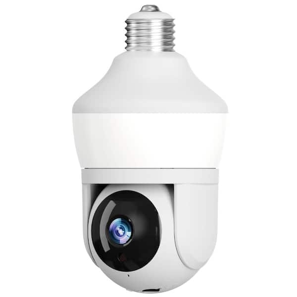 SIGHT BULB Motion Detecting 360-Degree Indoor/Outdoor Wi-Fi Home Security Camera with Light 5331434