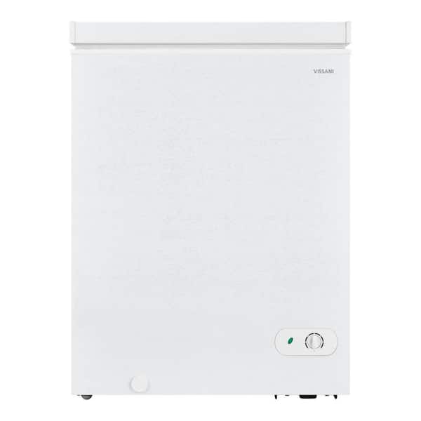 Vissani 5.0 cu. ft. Manual Defrost Chest Freezer with LED Light in White Garage Ready HMCF5W5