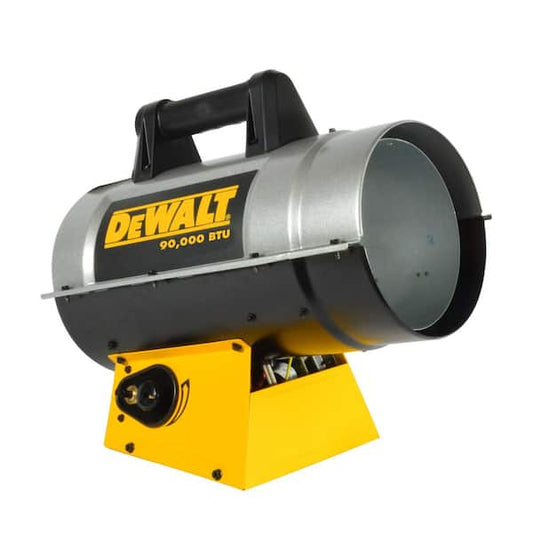 DEWALT 90,000 BTU Forced Air Propane Outdoor Space Heater with Quiet Burner Technology (2,250 sq. ft. Heating Area) DXH90FAV